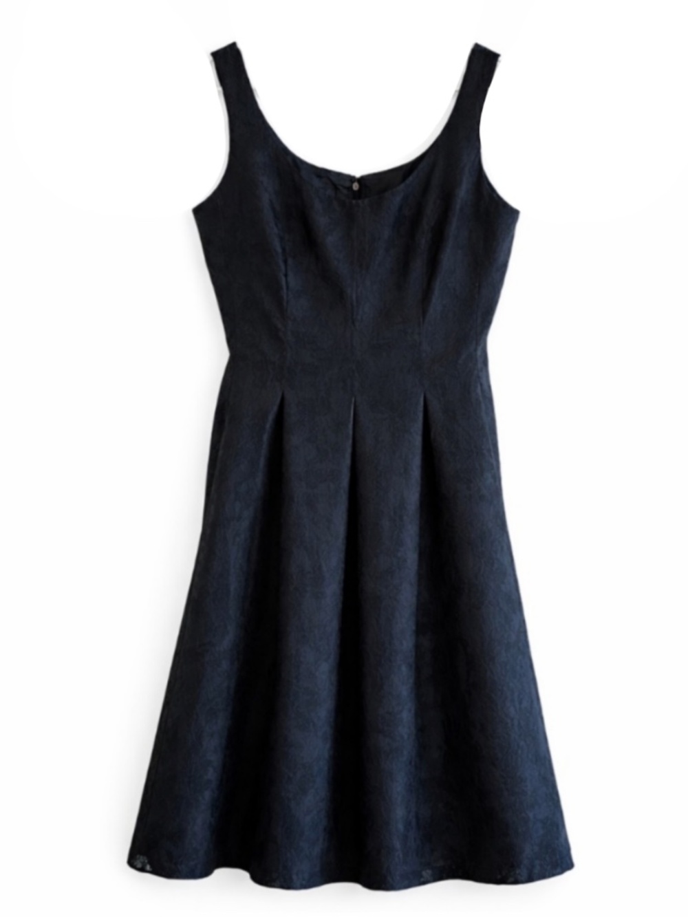 Nine West Sleeveless Black Lace Dress Teal Iridescent Base - Size 12 EUC
